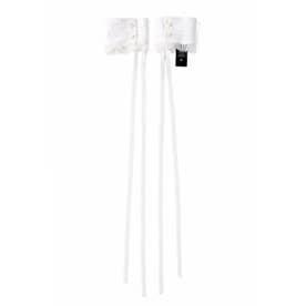 DANTE CUFFS WITH RAW EDGE RUFFLES（Natural）