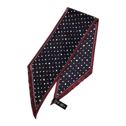 EZO FOULARD WITH LIQUID POIS PRINT（Black/Red）｜詳細画像