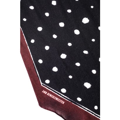 EZO FOULARD WITH LIQUID POIS PRINT（Black/Red）｜詳細画像