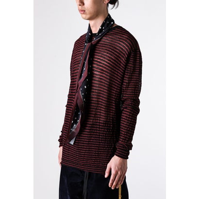 EZO FOULARD WITH LIQUID POIS PRINT（Black/Red）｜詳細画像
