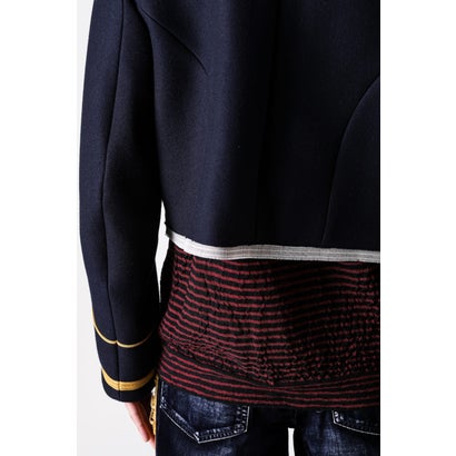 NOA DOUBLE BREASTED CROPPED MARSINA JACKET（Navy）｜詳細画像