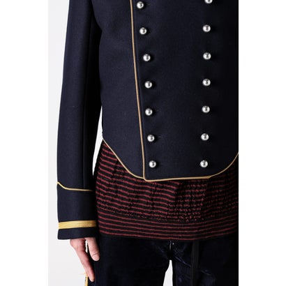 NOA DOUBLE BREASTED CROPPED MARSINA JACKET（Navy）｜詳細画像