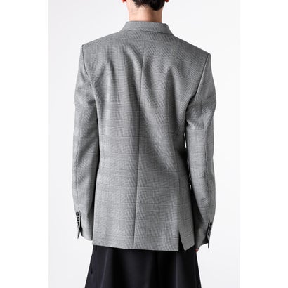 WALDUS PICK LAPEL DOUBLE BREASTED TAILORED JACKET（Black/White）｜詳細画像