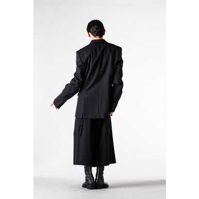 JEPPE PLEATED CROPPED TROUSERS（Black）｜詳細画像