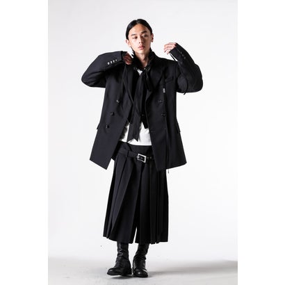 JEPPE PLEATED CROPPED TROUSERS（Black）｜詳細画像