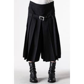 JEPPE PLEATED CROPPED TROUSERS（Black）