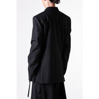 WALDUS PICK LAPEL DOUBLE BREASTED TAILORED JACKET（Black）｜詳細画像