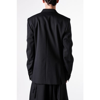 WALDUS PICK LAPEL DOUBLE BREASTED TAILORED JACKET（Black）｜詳細画像