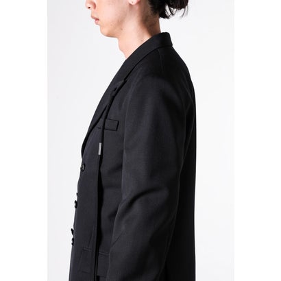 WALDUS PICK LAPEL DOUBLE BREASTED TAILORED JACKET（Black）｜詳細画像