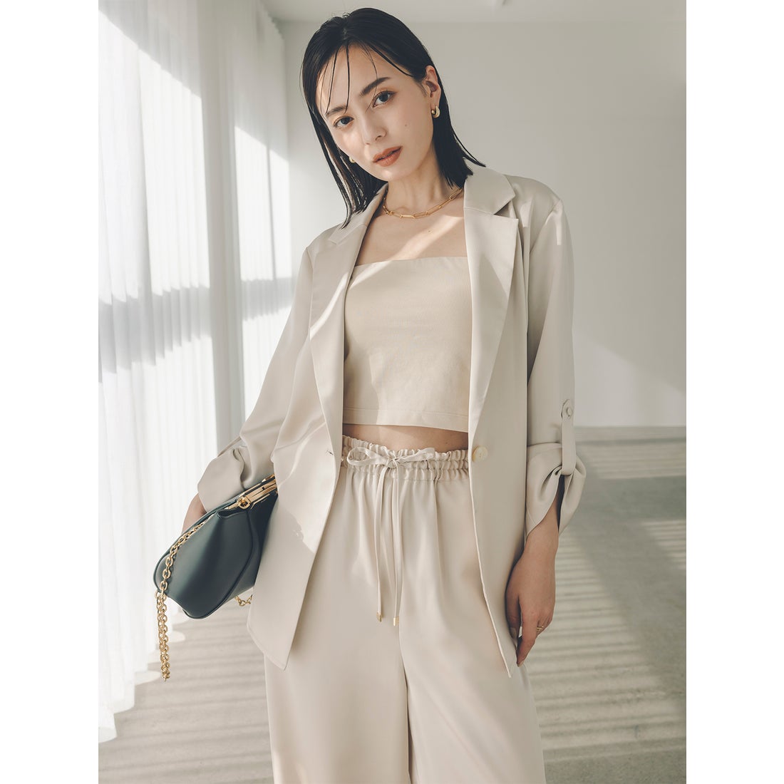 アニュアンス anuans キャミソールベアトップ （BEIGE） -ファッション 