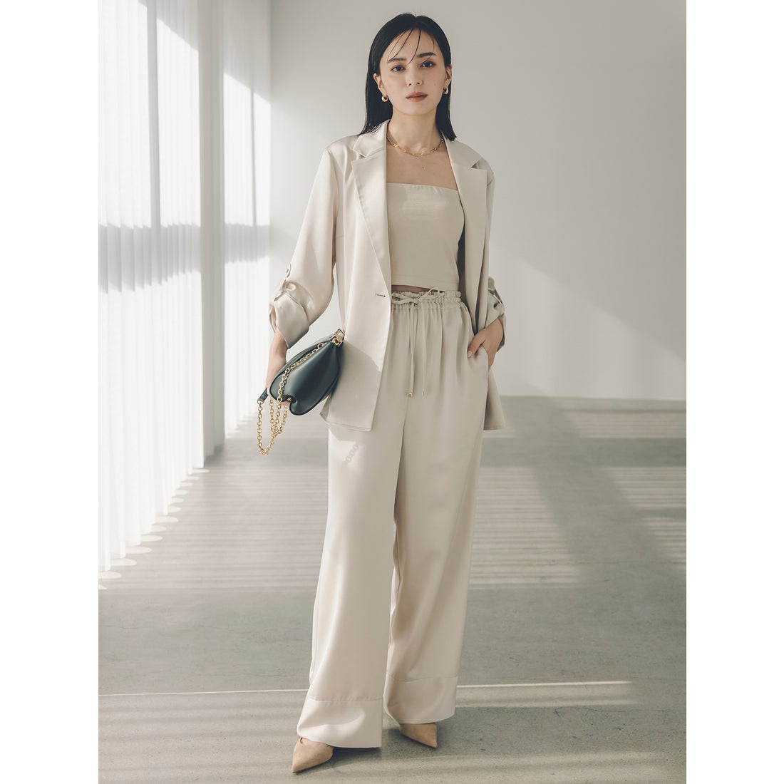 アニュアンス anuans キャミソールベアトップ （BEIGE） -ファッション