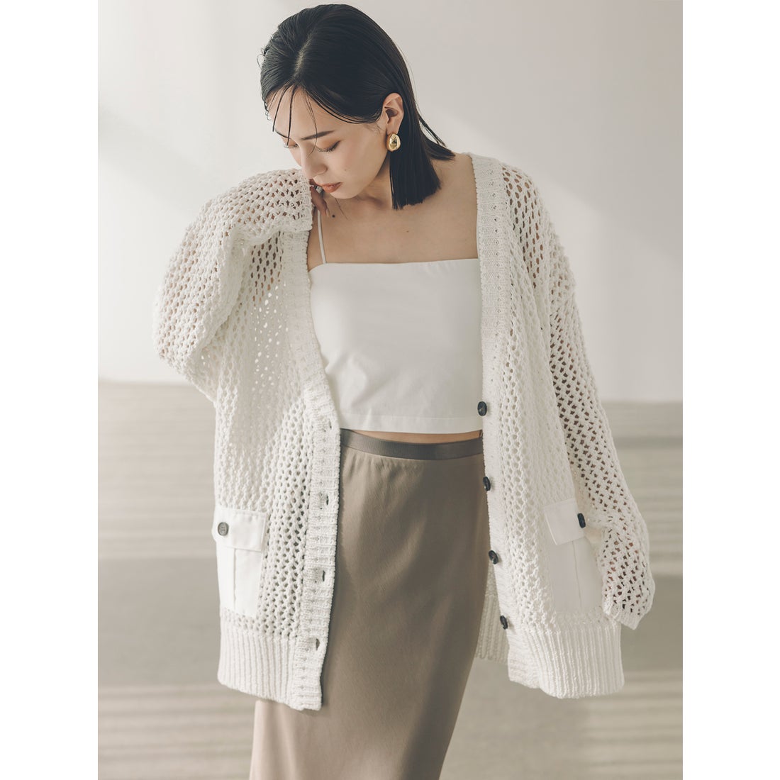 アニュアンス anuans キャミソールベアトップ （WHITE） -ファッション 