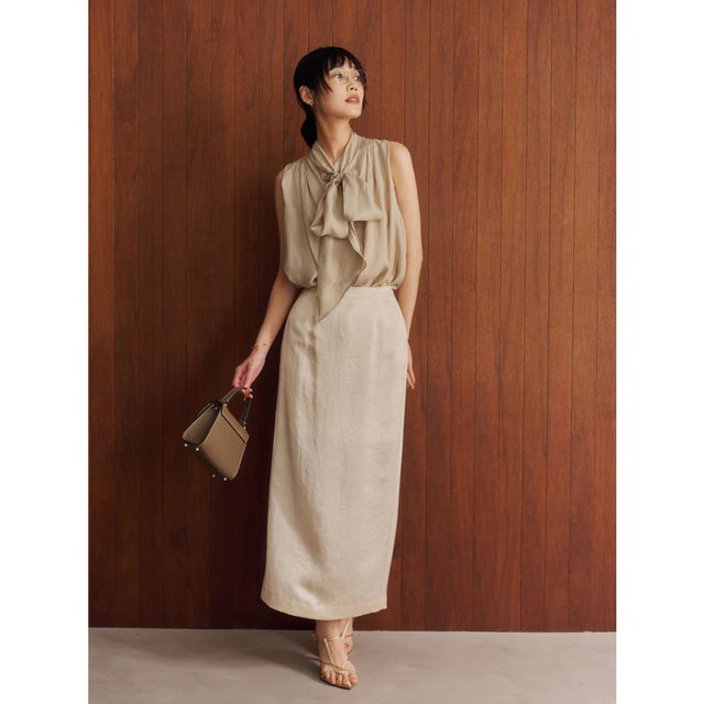 2wayラップストレートスカート （IVORY）