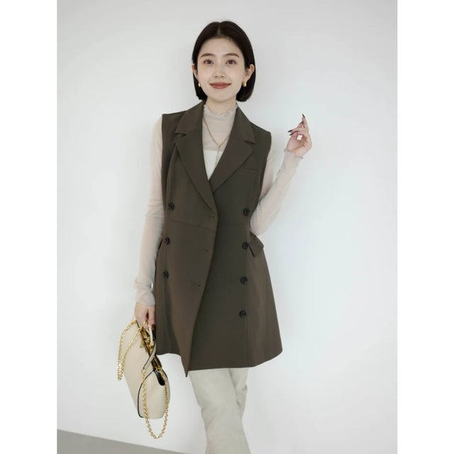 テーラードジレワンピース （KHAKI BROWN）
