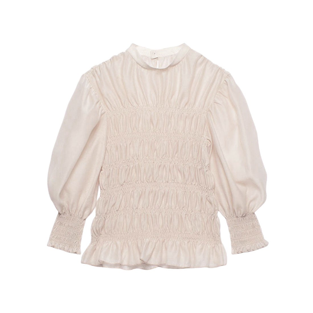 アニュアンス anuans シャーリングシアーブラウス （PINK BEIGE 