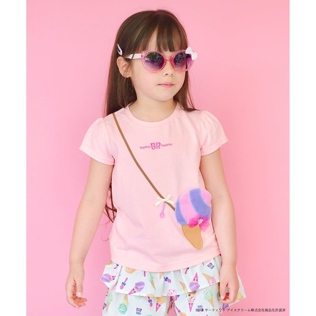 【any FAM×サーティワン アイスクリーム】フレーバー ポシェットTシャツ （ピンク（コットンキャンディ））