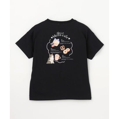【綿100%】バックプリント オーバーサイズTシャツ （ピンク×スイーツ）｜詳細画像