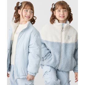 モンスター リバーシブル ボアブルゾン （サックスブルー）