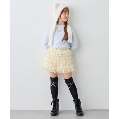 ミルフィーユ レースショートパンツ （サックスブルー）｜詳細画像