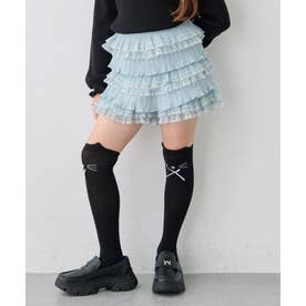 ミルフィーユ レースショートパンツ （サックスブルー）