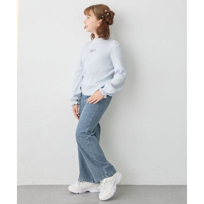 ANY KIDS あったか キラキラストーン 裏起毛 デニムワイドパンツ （デニム）｜詳細画像