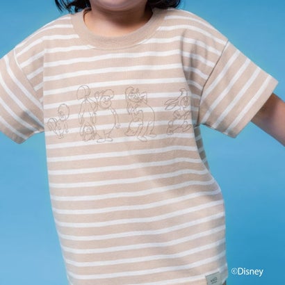 【Disney】ピーター・パン/発砲プリント半袖Tシャツ （ベージュ）｜詳細画像