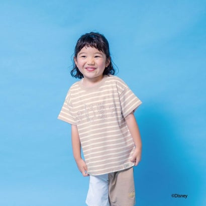 【Disney】ピーター・パン/発砲プリント半袖Tシャツ （ベージュ）｜詳細画像