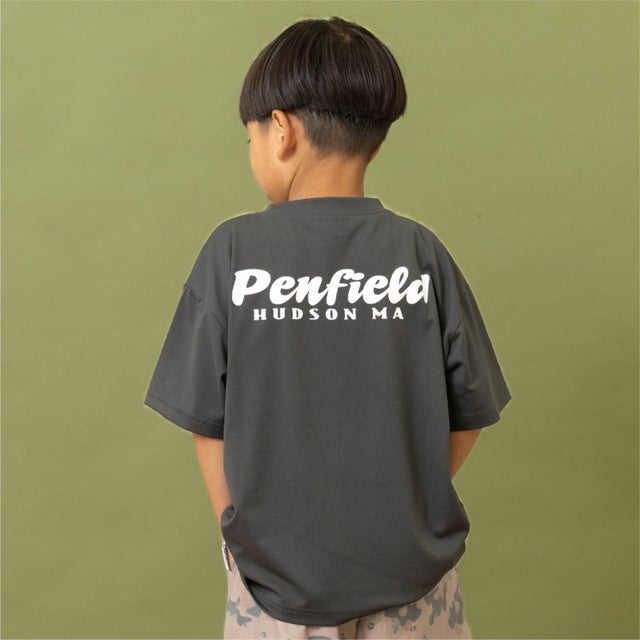 【Penfield】【親子リンク】【接触冷感】キッズアソートベア半袖Tシャツ （チャコール）