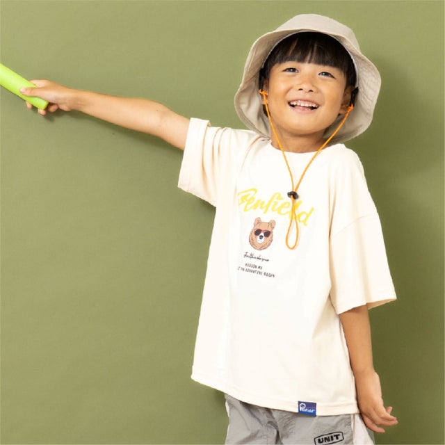 【Penfield】【親子リンク】【接触冷感】キッズアソートベア半袖Tシャツ （オフ ホワイト）