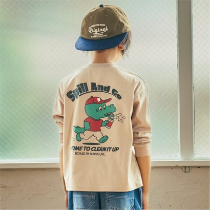 【365D】OFUZAKEワイド長袖Tシャツ （ライト グレー）｜詳細画像