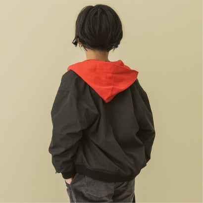 【毛玉ガード裏毛】ワイドスウェットZIPパーカー （トップ グレー）｜詳細画像