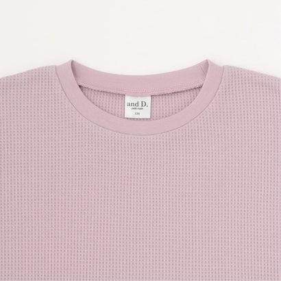 アンドディー. プティマイン and D. petit main ワッフルキャミセット長袖Tシャツ （紺）｜詳細画像