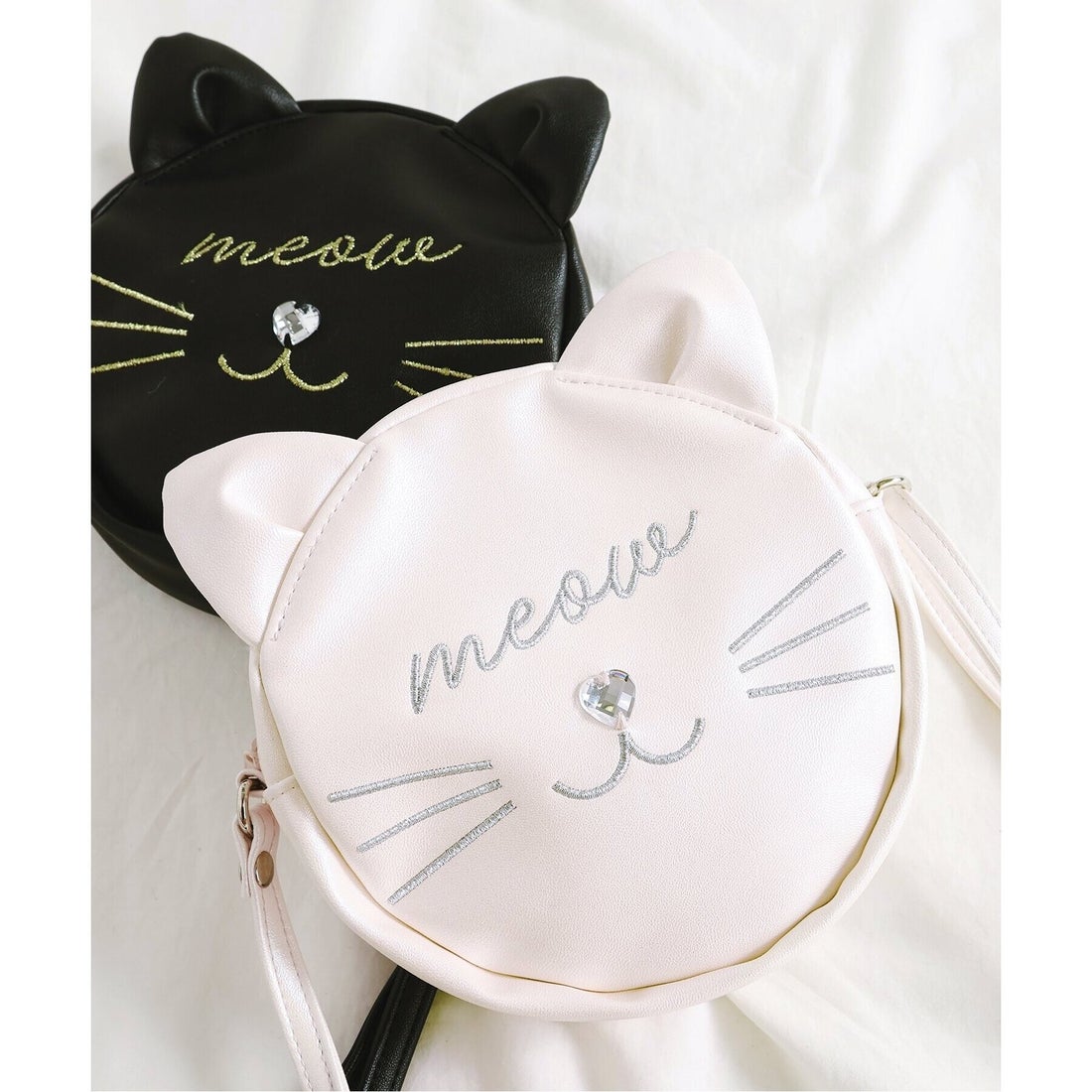 アプレ レ クール apres les cours ねこちゃんポシェット （ブラック 