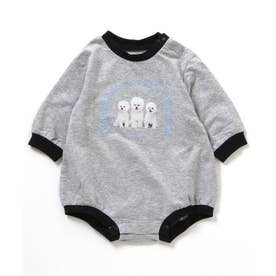 【リンク】バラエティ転写モチーフボディースーツ 【返品不可商品】 （グレー）
