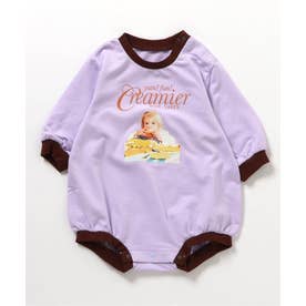 【リンク】バラエティ転写モチーフボディースーツ 【返品不可商品】 （ラベンダー）