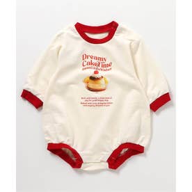【リンク】バラエティ転写モチーフボディースーツ 【返品不可商品】 （アイボリー）