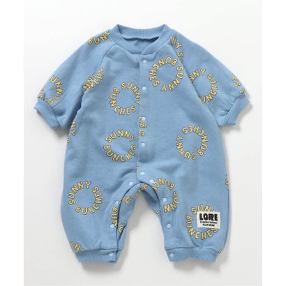 【リンク】アソート総柄カバーオール 【返品不可商品】 （サックス）｜詳細画像