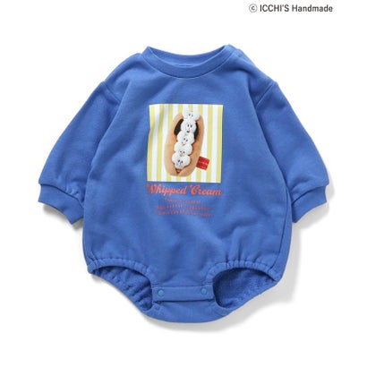 ICCH'S HANDMADE裏毛ボディースーツ 【返品不可商品】 （ブルー）｜詳細画像
