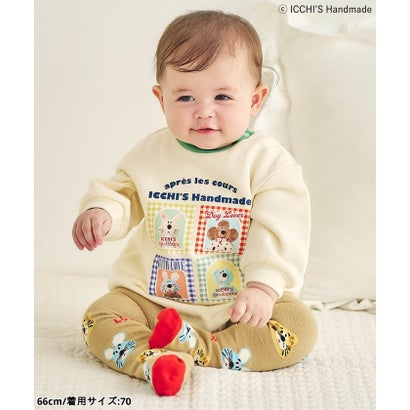 ICCH'S HANDMADE裏毛ボディースーツ 【返品不可商品】 （クリーム）｜詳細画像