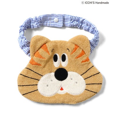 ICCHI'S HANDMADEフェイスモチーフスタイ 【返品不可商品】 （サックス）｜詳細画像