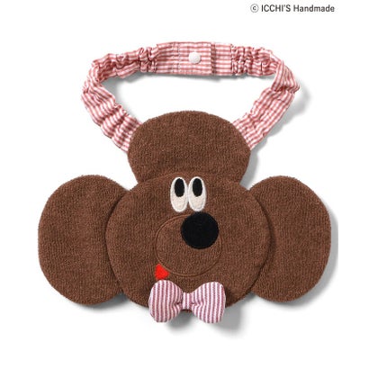 ICCHI'S HANDMADEフェイスモチーフスタイ 【返品不可商品】 （サックス）｜詳細画像