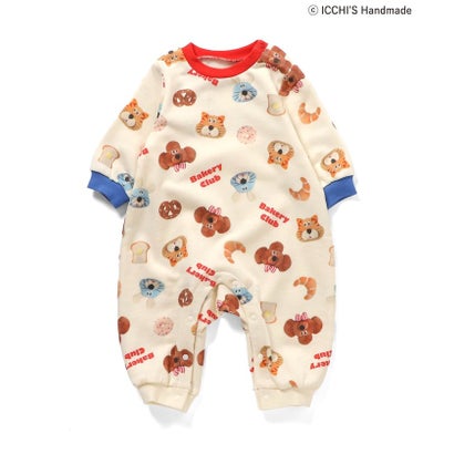 ICCH'S HANDMADE裏毛カバーオール 【返品不可商品】 （アイボリー）｜詳細画像
