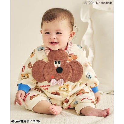 ICCH'S HANDMADE裏毛カバーオール 【返品不可商品】 （アイボリー）｜詳細画像