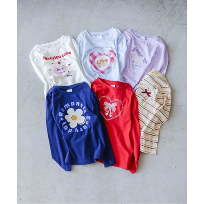 アプレ レ クール apres les cours WEB限定 GIRLSモチーフTシャツ （オフホワイト）｜詳細画像