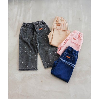 裾フリンジワイドパンツ （ピンク）｜詳細画像