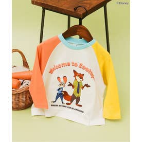ディズニーキャラクター【ズートピア】3柄モチーフTシャツ  （オフホワイト）