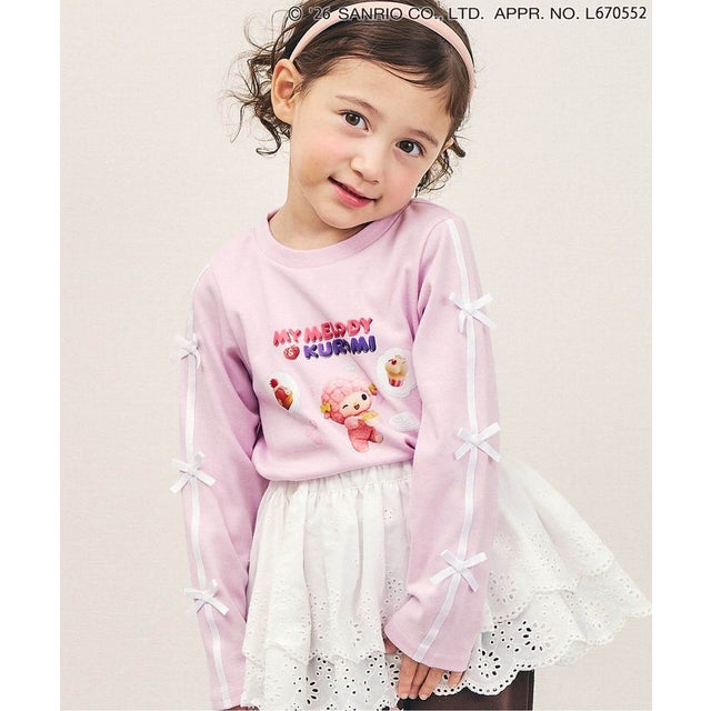 NETFLIX MYMELODY＆KUROMI 転写Tシャツ  （ピンク）