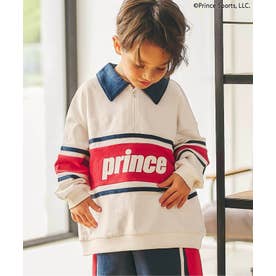 【リンク】【Prince】 別注ハーフジップトップス(セットアップ可 （アイボリー）