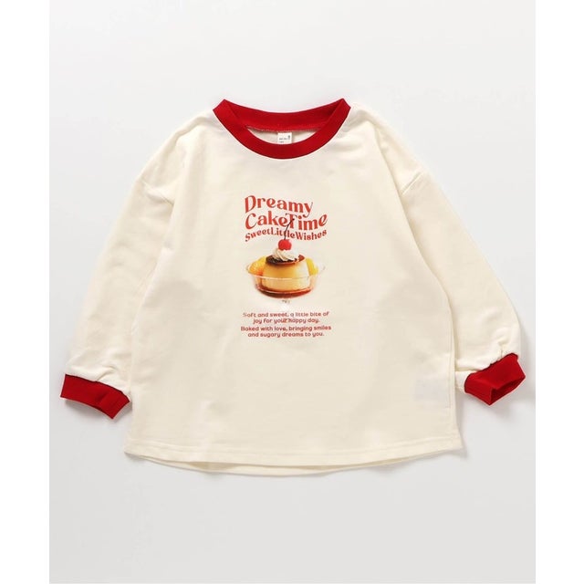 【リンク】バラエティ転写モチーフTシャツ （アイボリー）