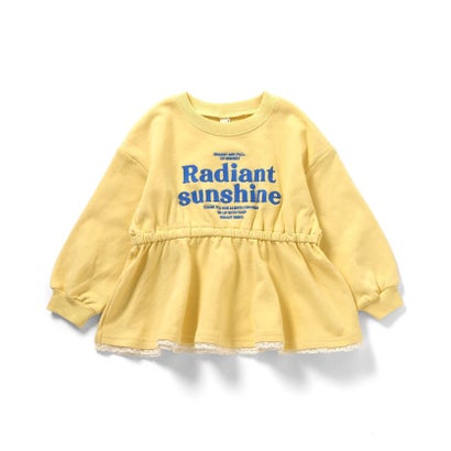 アプレ レ クール apres les cours ペプラムアソートロゴトレーナー （アイボリー）｜詳細画像